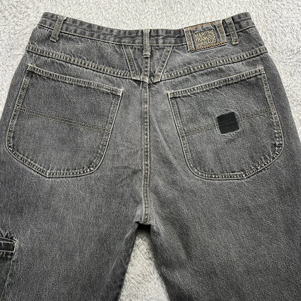 Vintage Girbaud Baggy Jeans 36L Fit 35x33 Faded Black Y2K Streetwear Hip Hop 90s